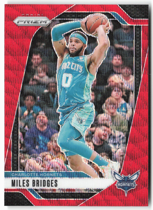 2024-25 Panini Prizm - Prizms Ruby Wave #43 Miles Bridges