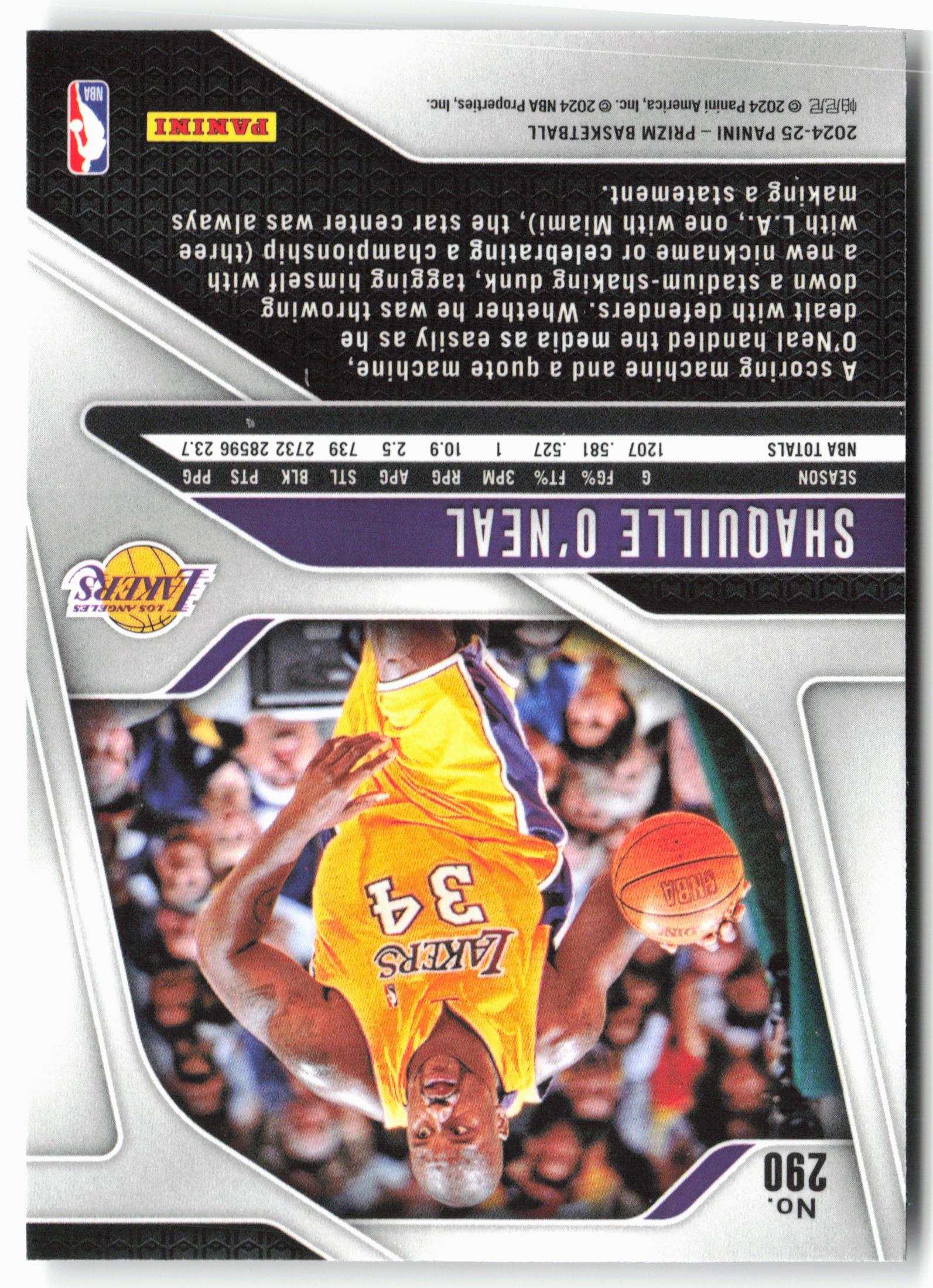 2024-25 Panini Prizm #290 Shaquille O'Neal
