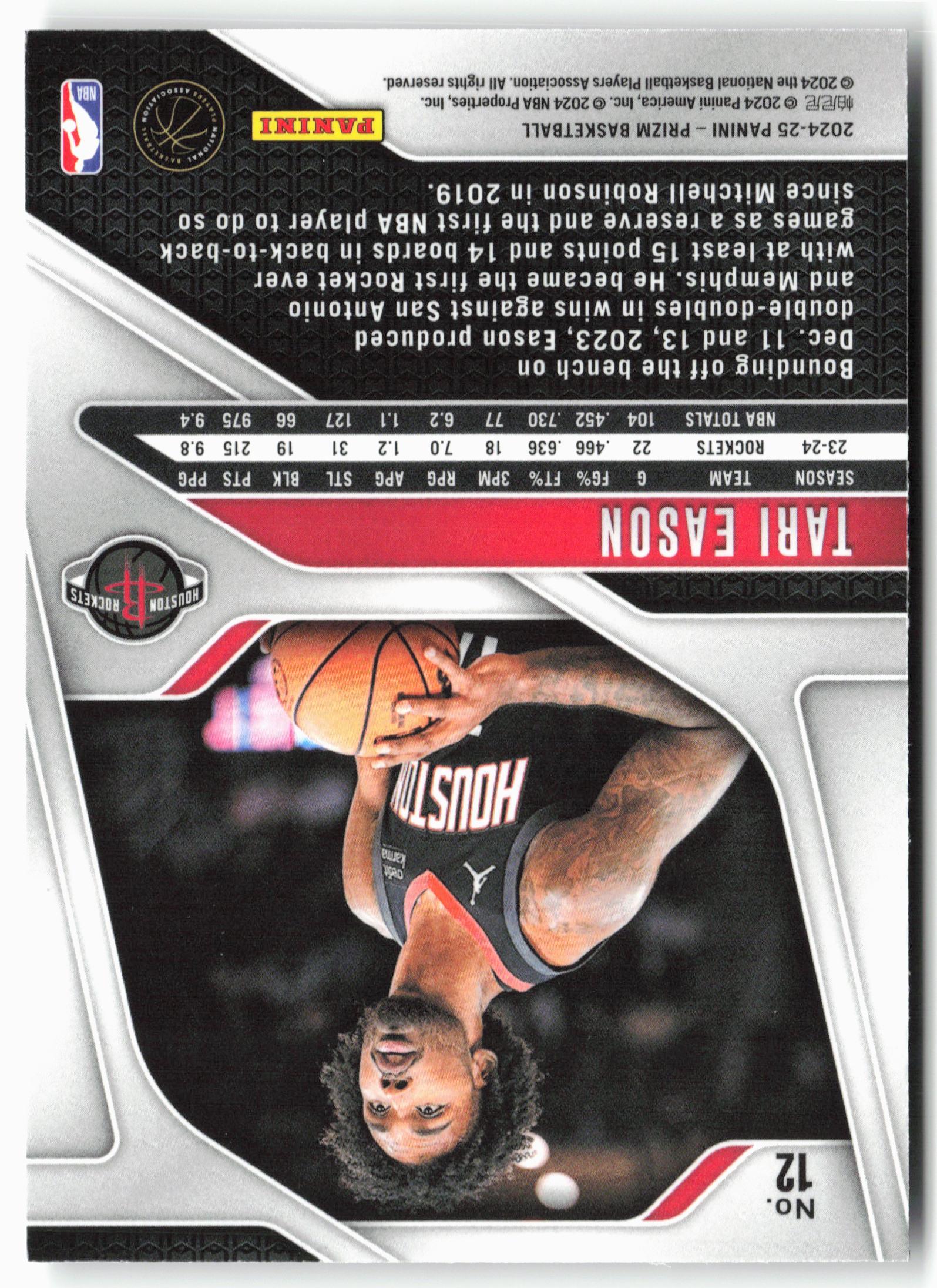 2024-25 Panini Prizm #12 Tari Eason