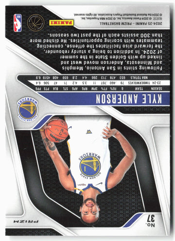 
2024-25 Panini Prizm - Prizms Silver #37 Kyle Anderson