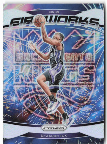 
2024-25 Panini Prizm - Fireworks Prizms Silver #23 De'Aaron Fox