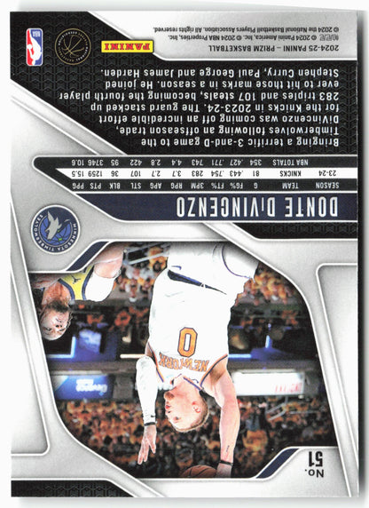 2024-25 Panini Prizm #51 Donte DiVincenzo