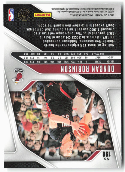 2024-25 Panini Prizm #190 Duncan Robinson