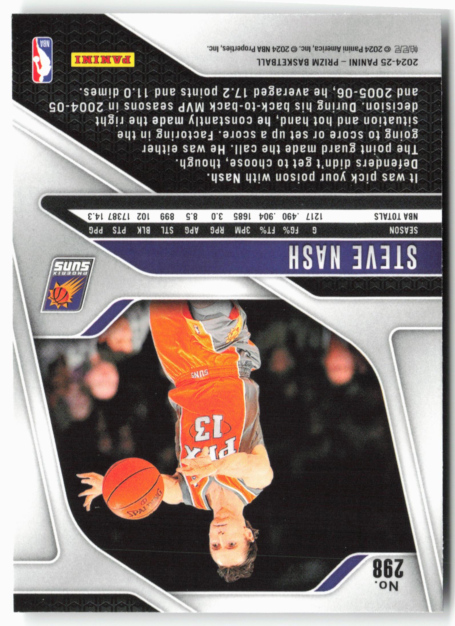 2024-25 Panini Prizm #298 Steve Nash
