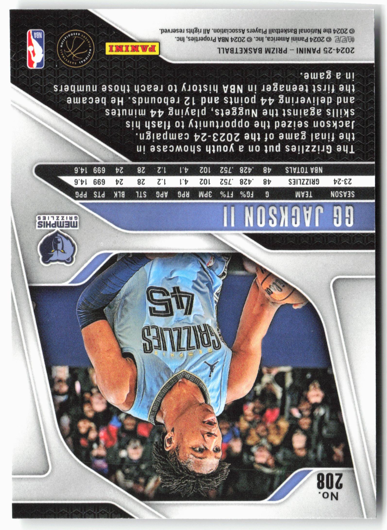2024-25 Panini Prizm #208 GG Jackson II