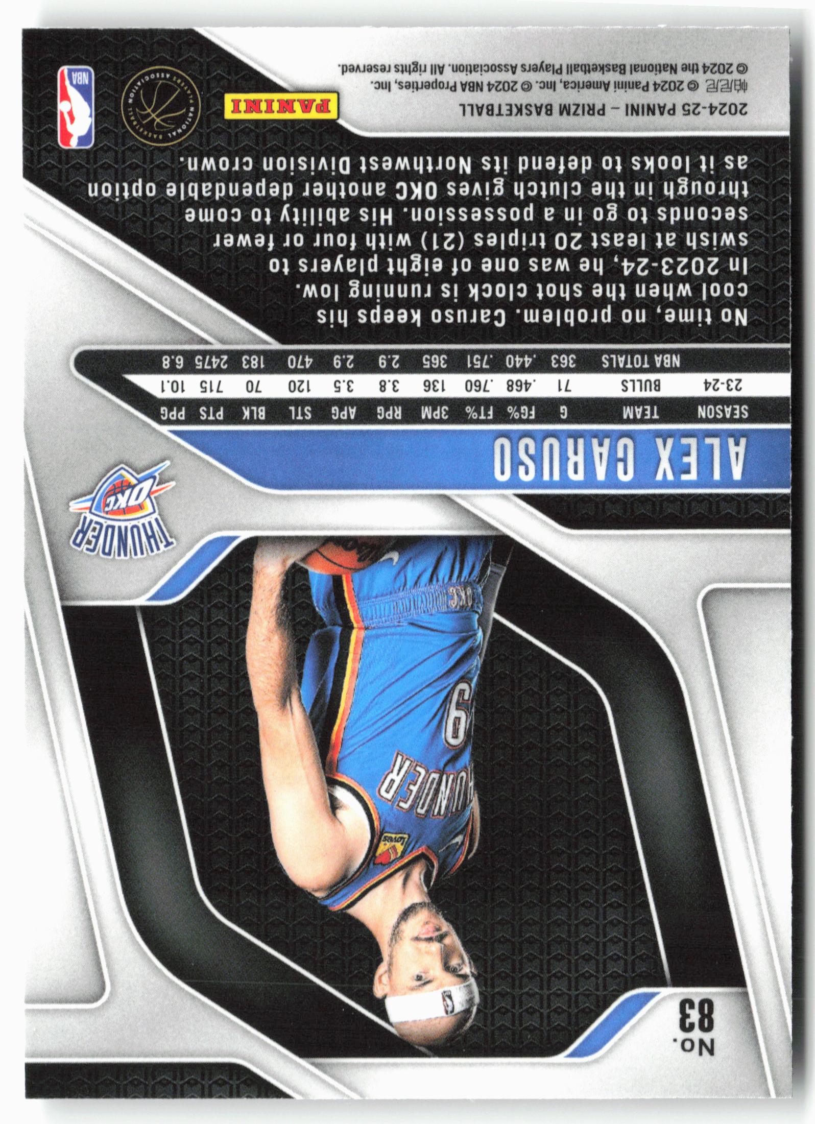 2024-25 Panini Prizm #83 Alex Caruso