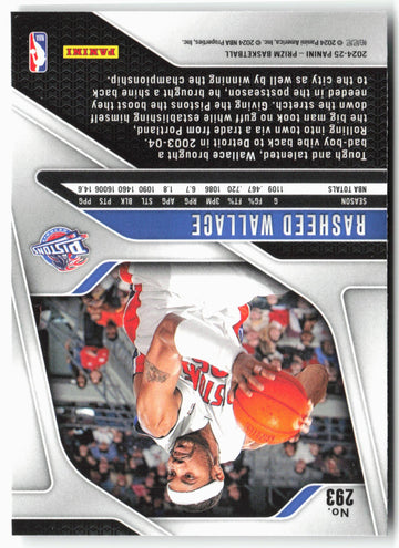 
2024-25 Panini Prizm #293 Rasheed Wallace