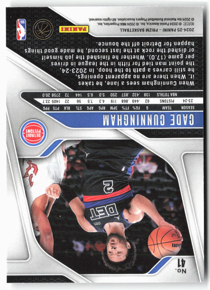 2024-25 Panini Prizm #41 Cade Cunningham