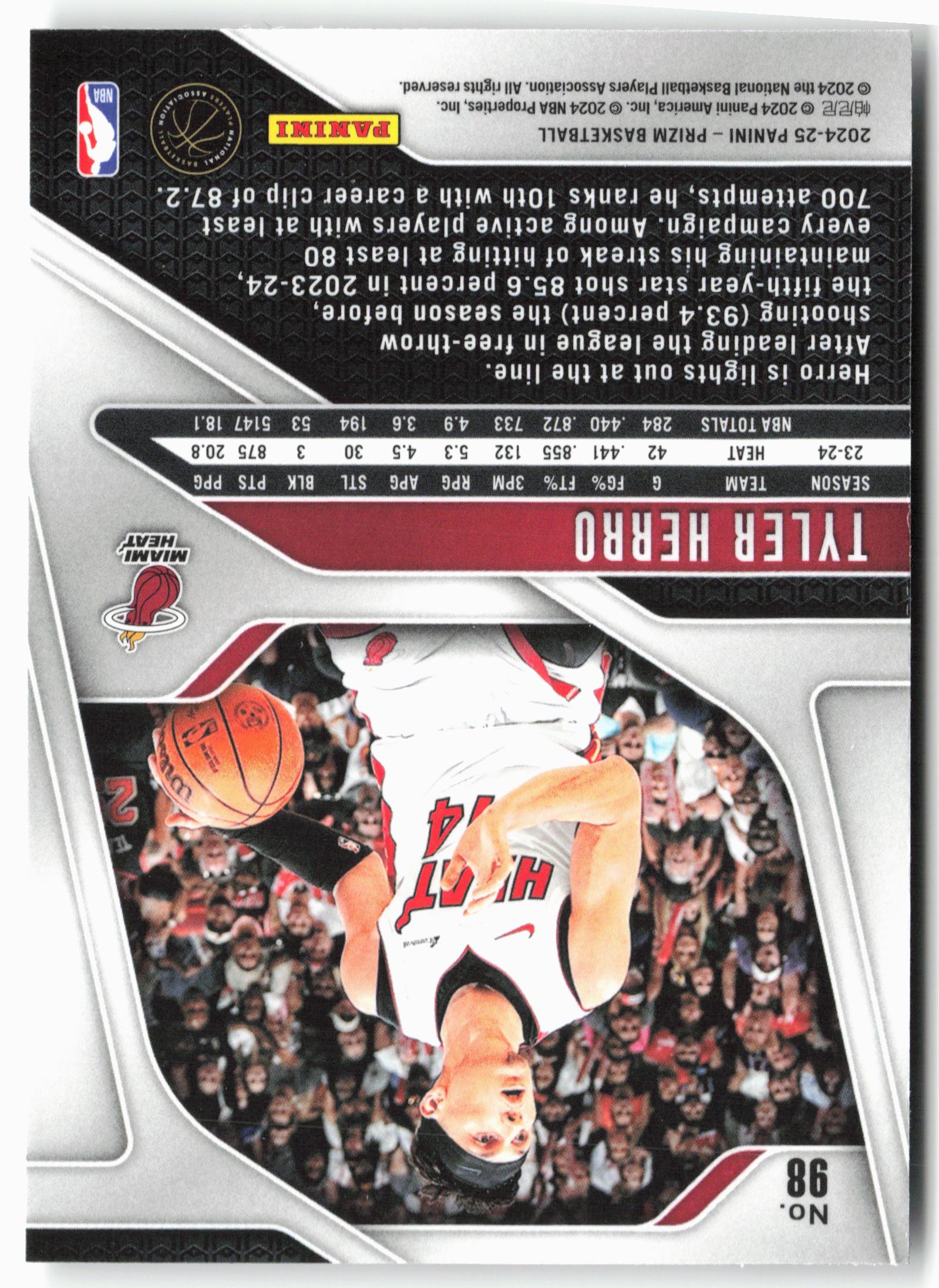 2024-25 Panini Prizm #98 Tyler Herro