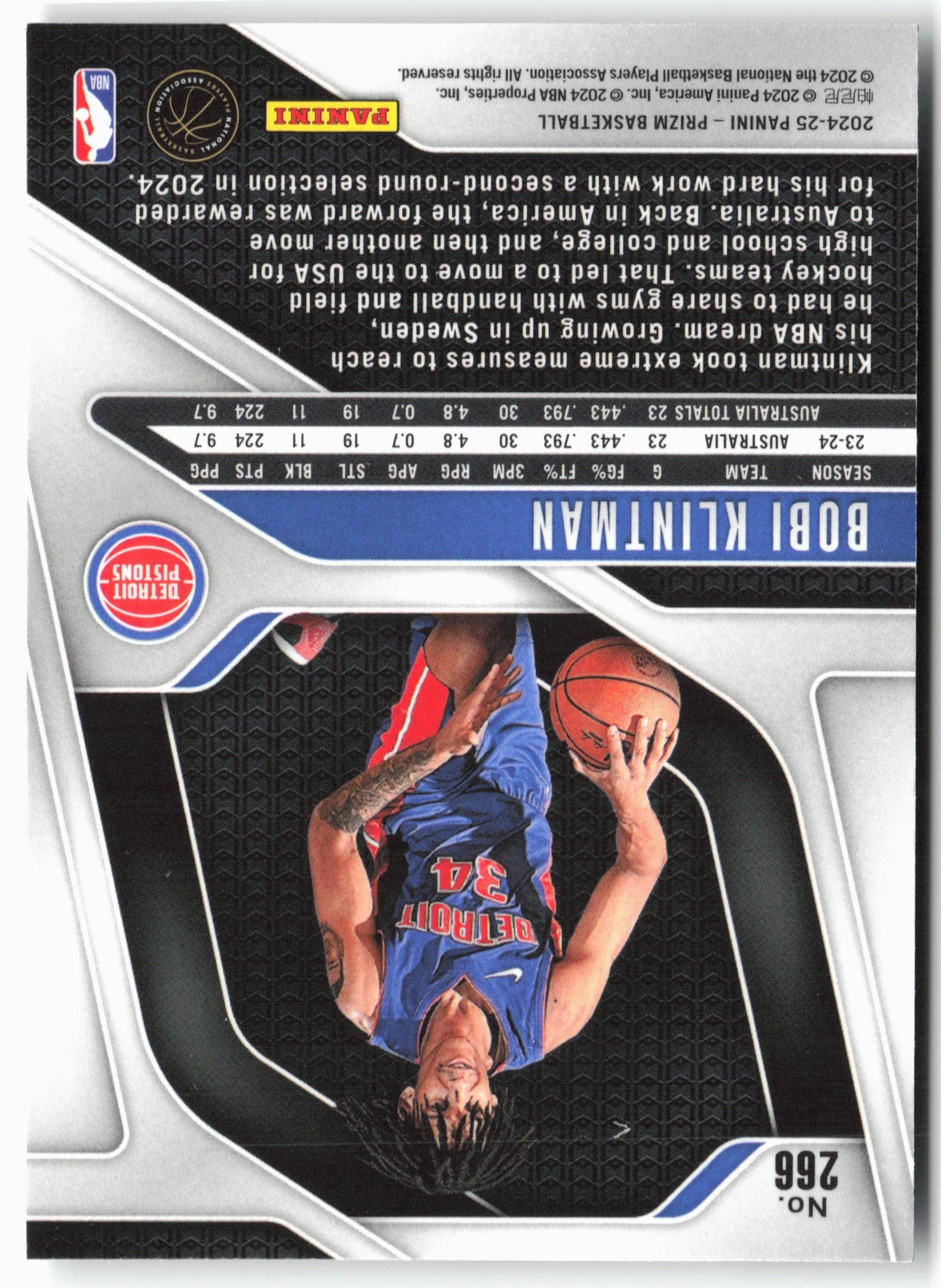 2024-25 Panini Prizm #266 Bobi Klintman