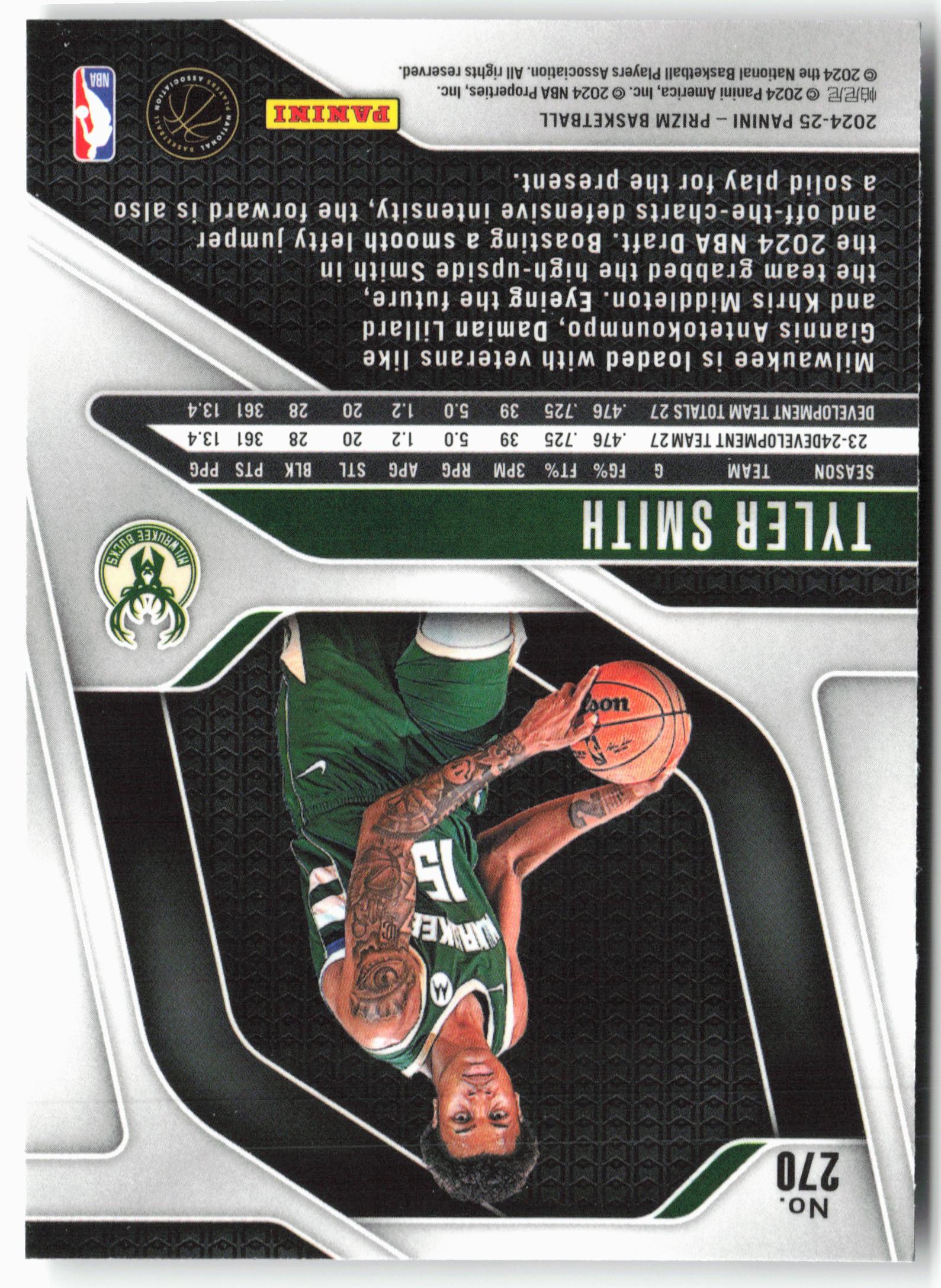 2024-25 Panini Prizm #270 Tyler Smith