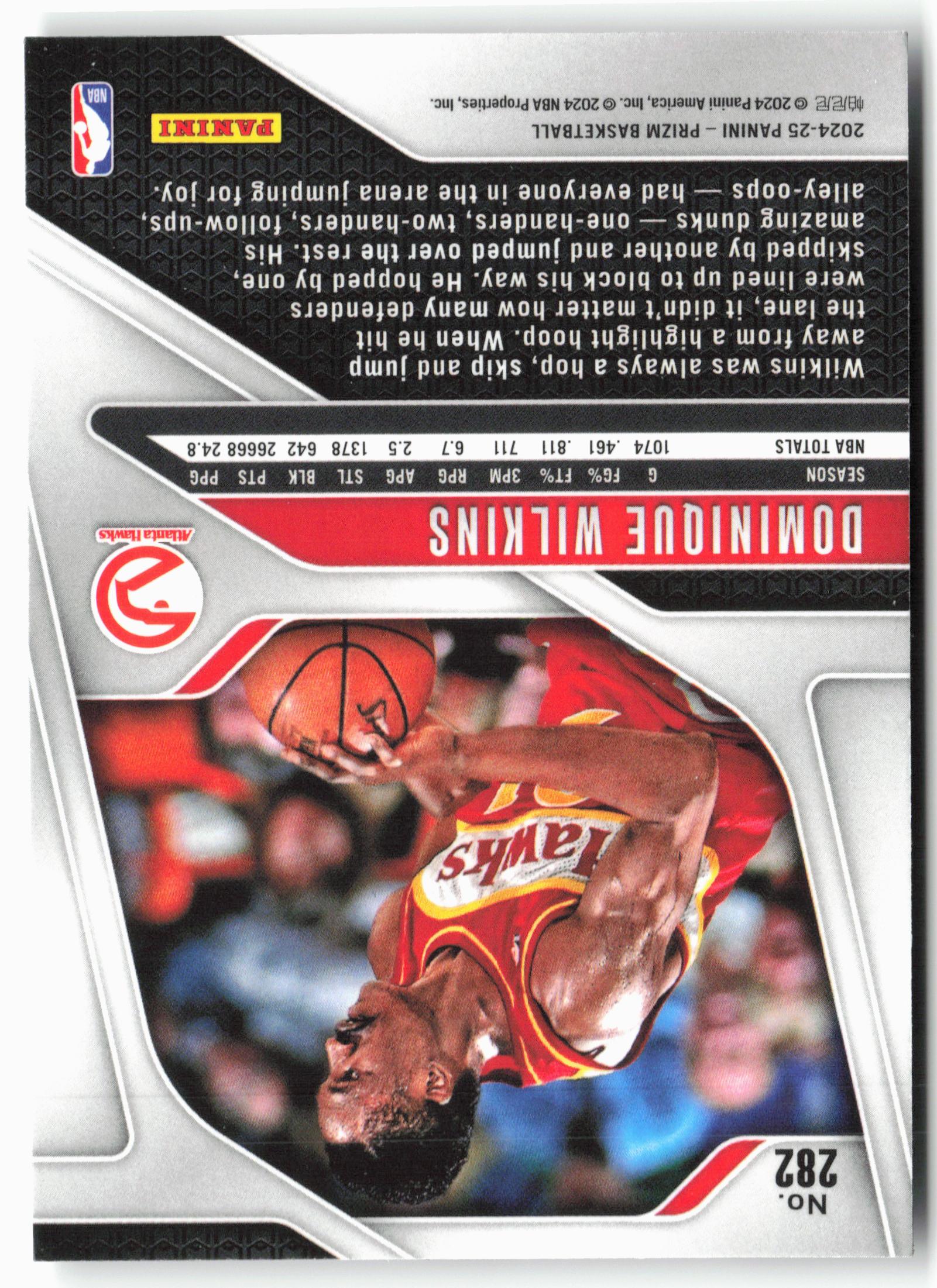 2024-25 Panini Prizm #282 Dominique Wilkins