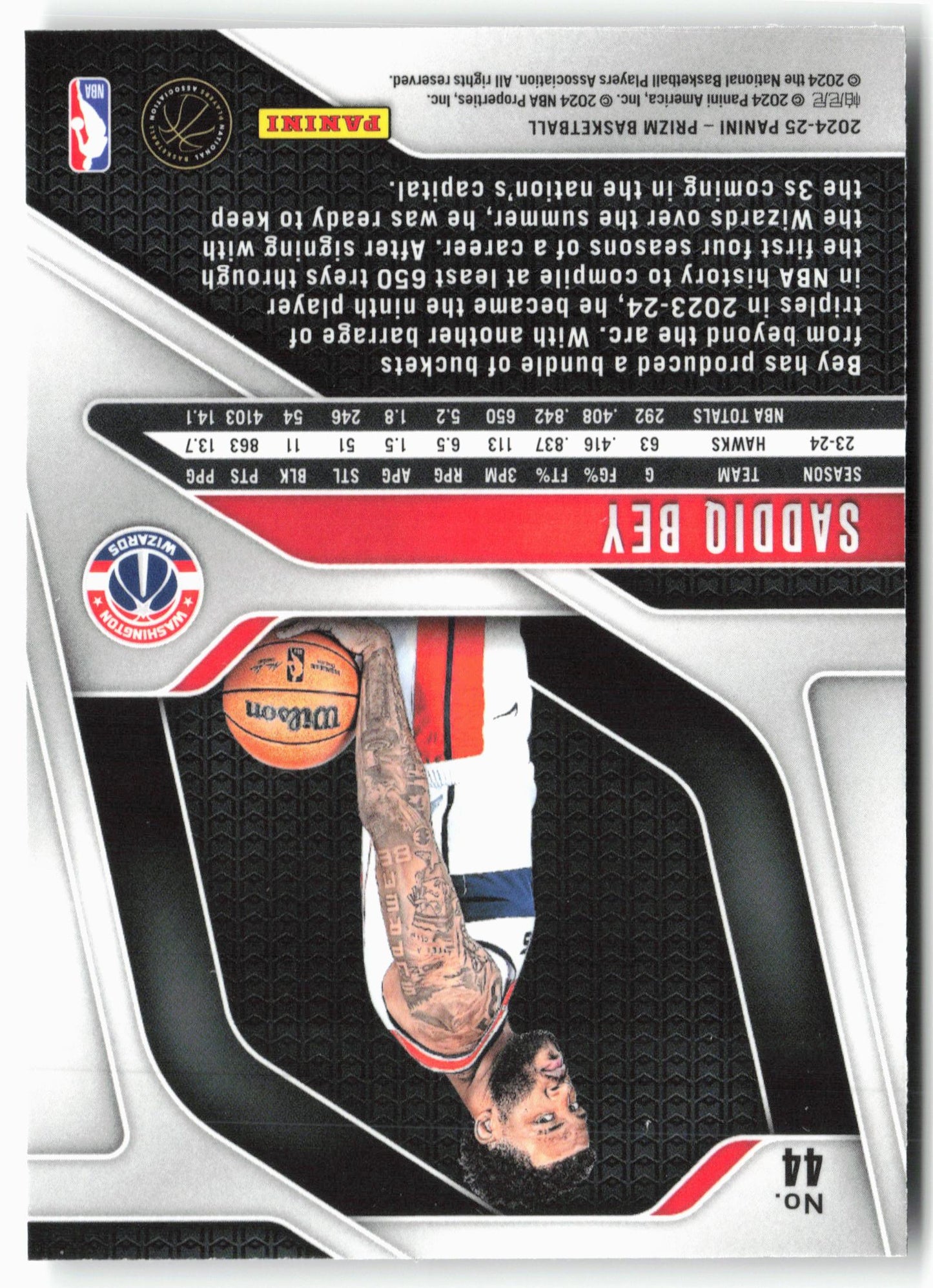 2024-25 Panini Prizm #44 Saddiq Bey