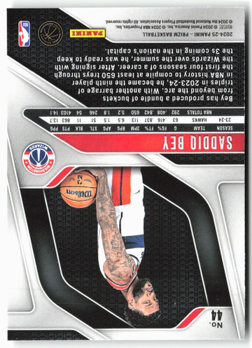 
2024-25 Panini Prizm #44 Saddiq Bey