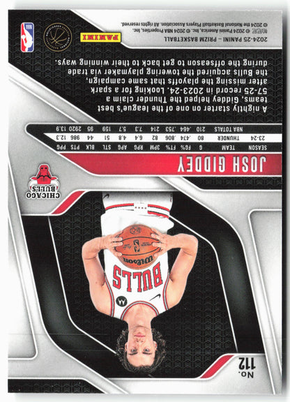 2024-25 Panini Prizm - Prizms Glitter #112 Josh Giddey