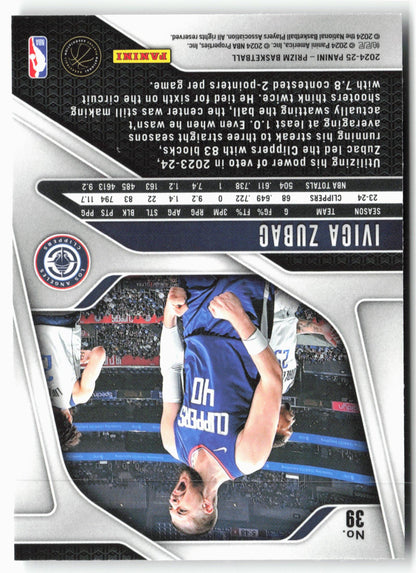 2024-25 Panini Prizm #39 Ivica Zubac