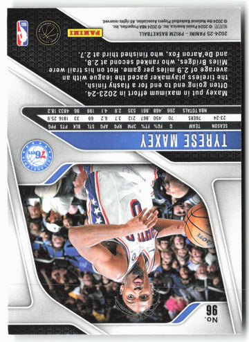 
2024-25 Panini Prizm #96 Tyrese Maxey