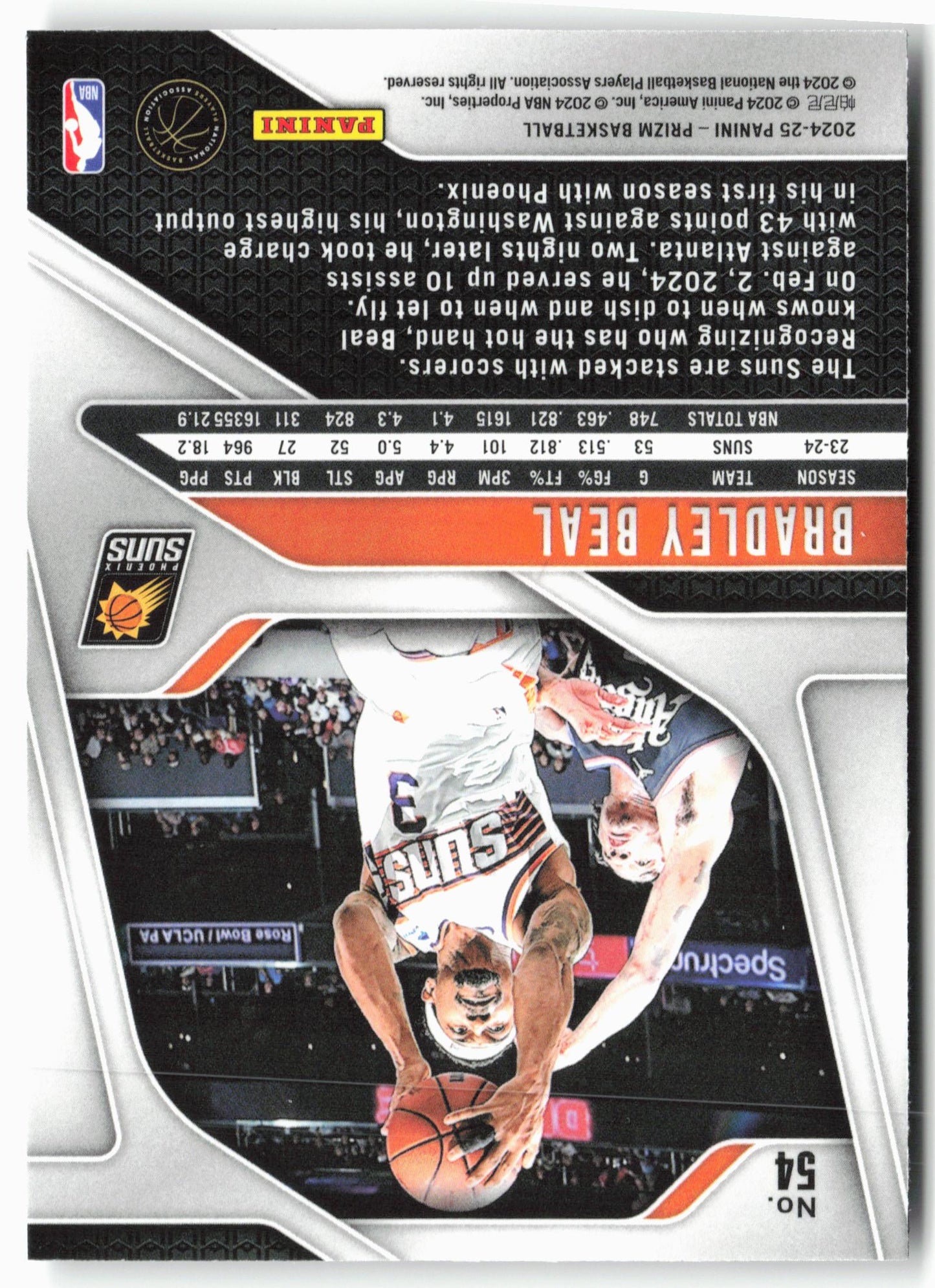 2024-25 Panini Prizm #54 Bradley Beal