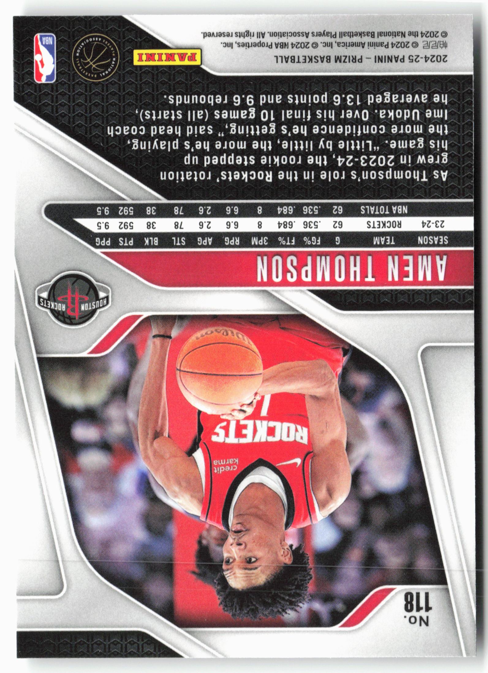 2024-25 Panini Prizm #118 Amen Thompson
