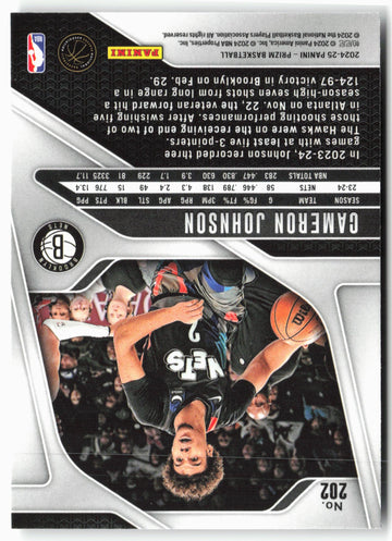 
2024-25 Panini Prizm #202 Cameron Johnson