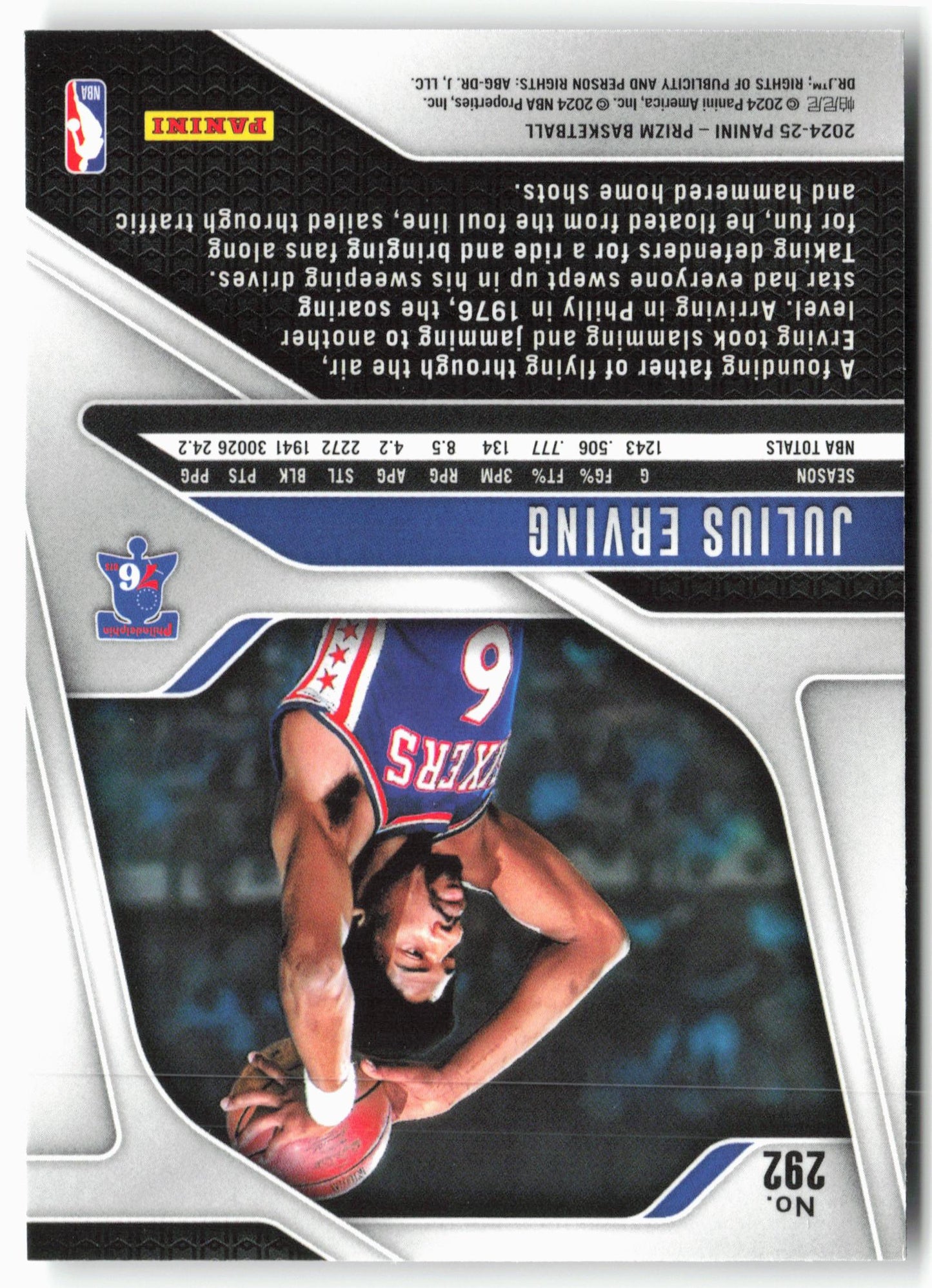 2024-25 Panini Prizm #292 Julius Erving