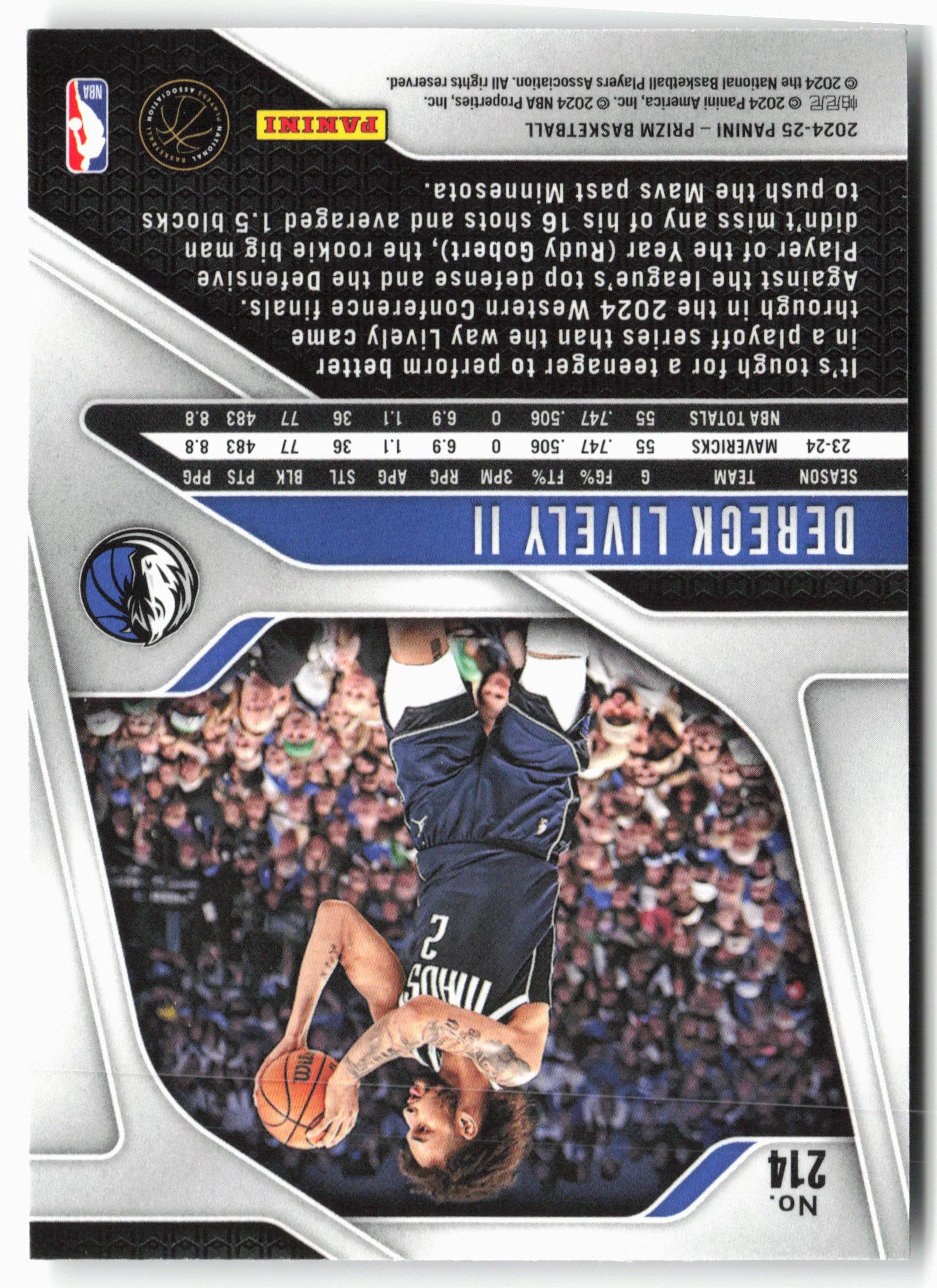 2024-25 Panini Prizm #214 Dereck Lively II