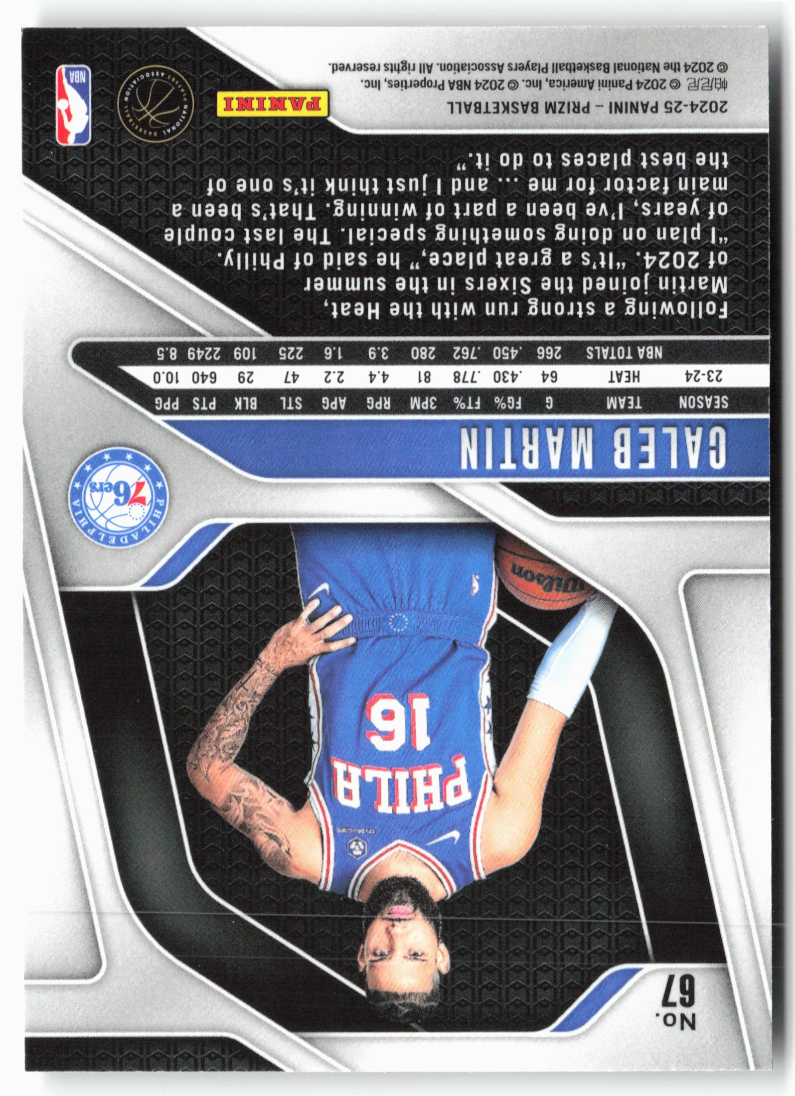 2024-25 Panini Prizm #67 Caleb Martin