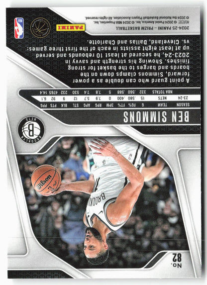 2024-25 Panini Prizm #82 Ben Simmons