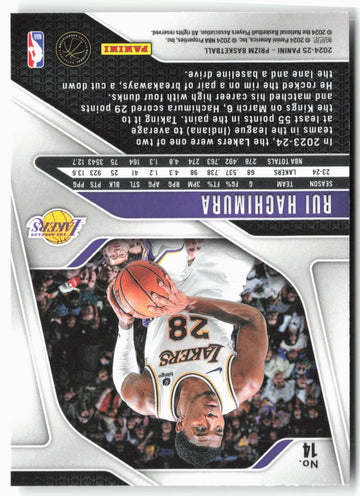 
2024-25 Panini Prizm #14 Rui Hachimura