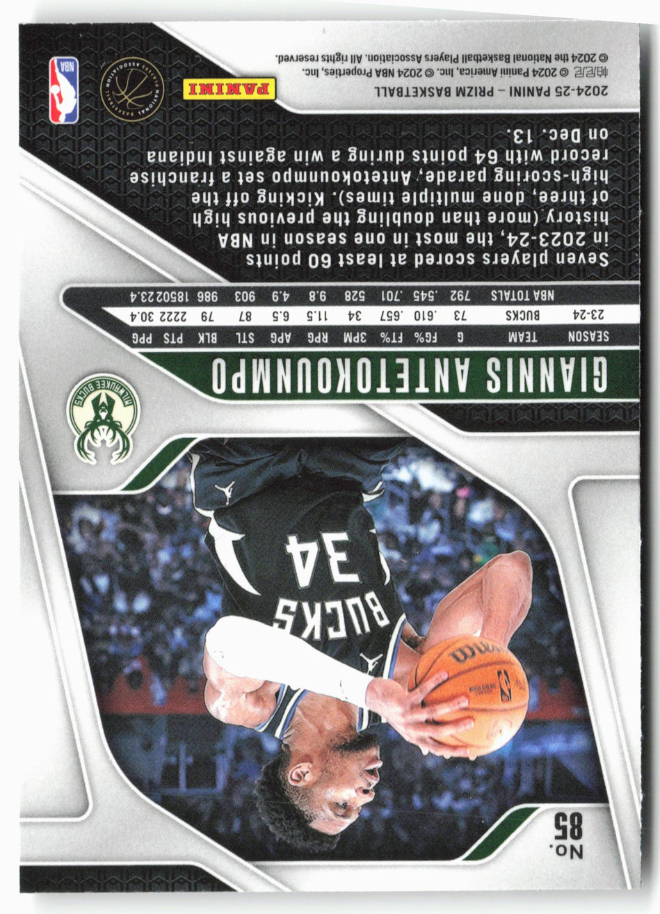 2024-25 Panini Prizm #85 Giannis Antetokounmpo