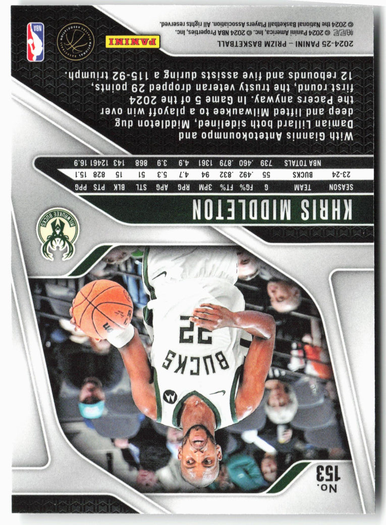 2024-25 Panini Prizm #153 Khris Middleton