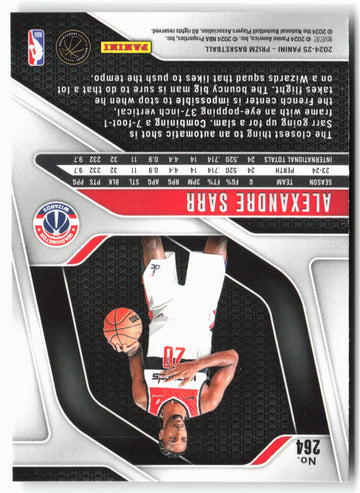 
2024-25 Panini Prizm #264 Alexandre Sarr