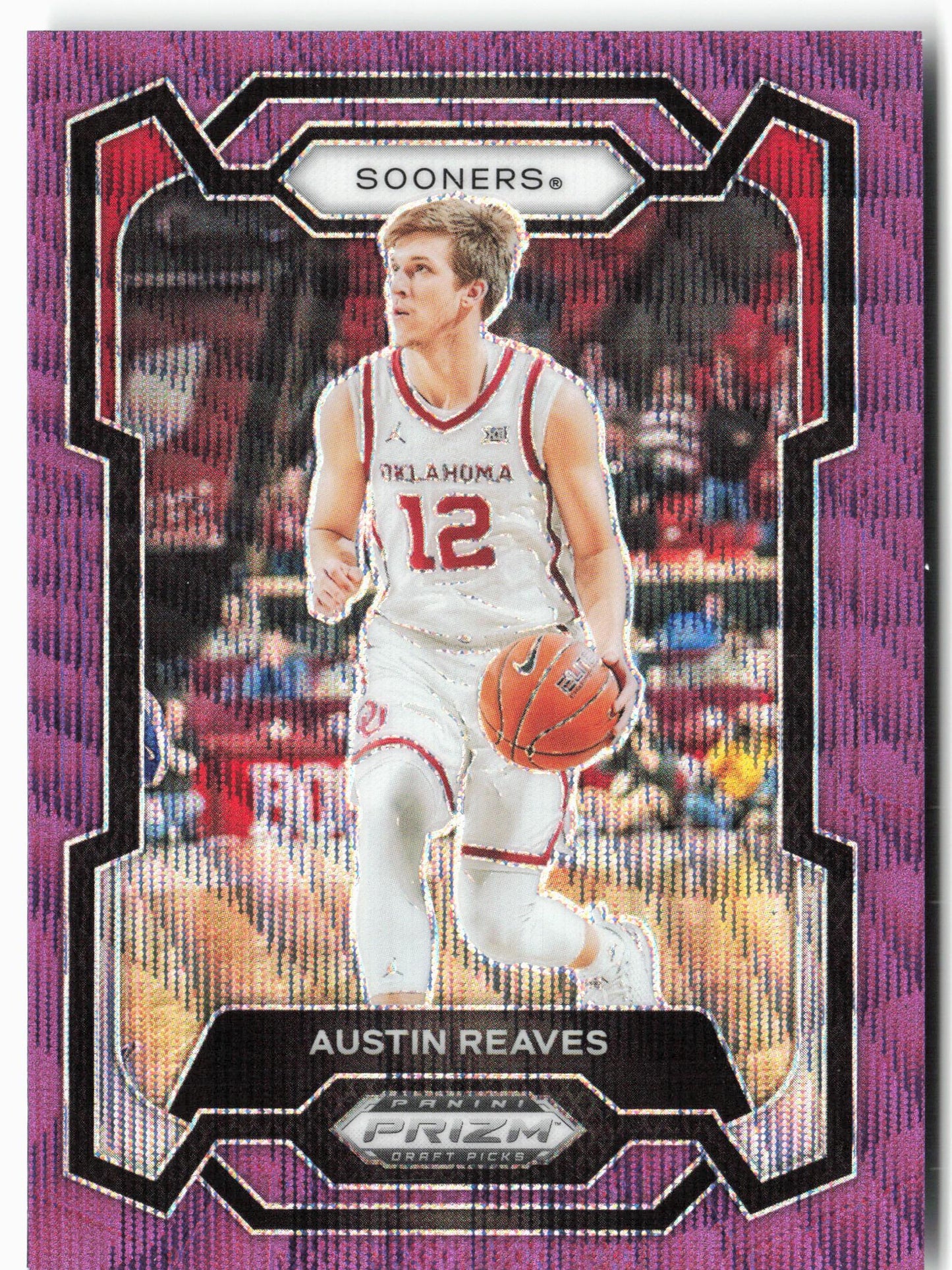 2024 Panini Prizm Draft Picks #40 Austin Reaves Prizms Purple Wave