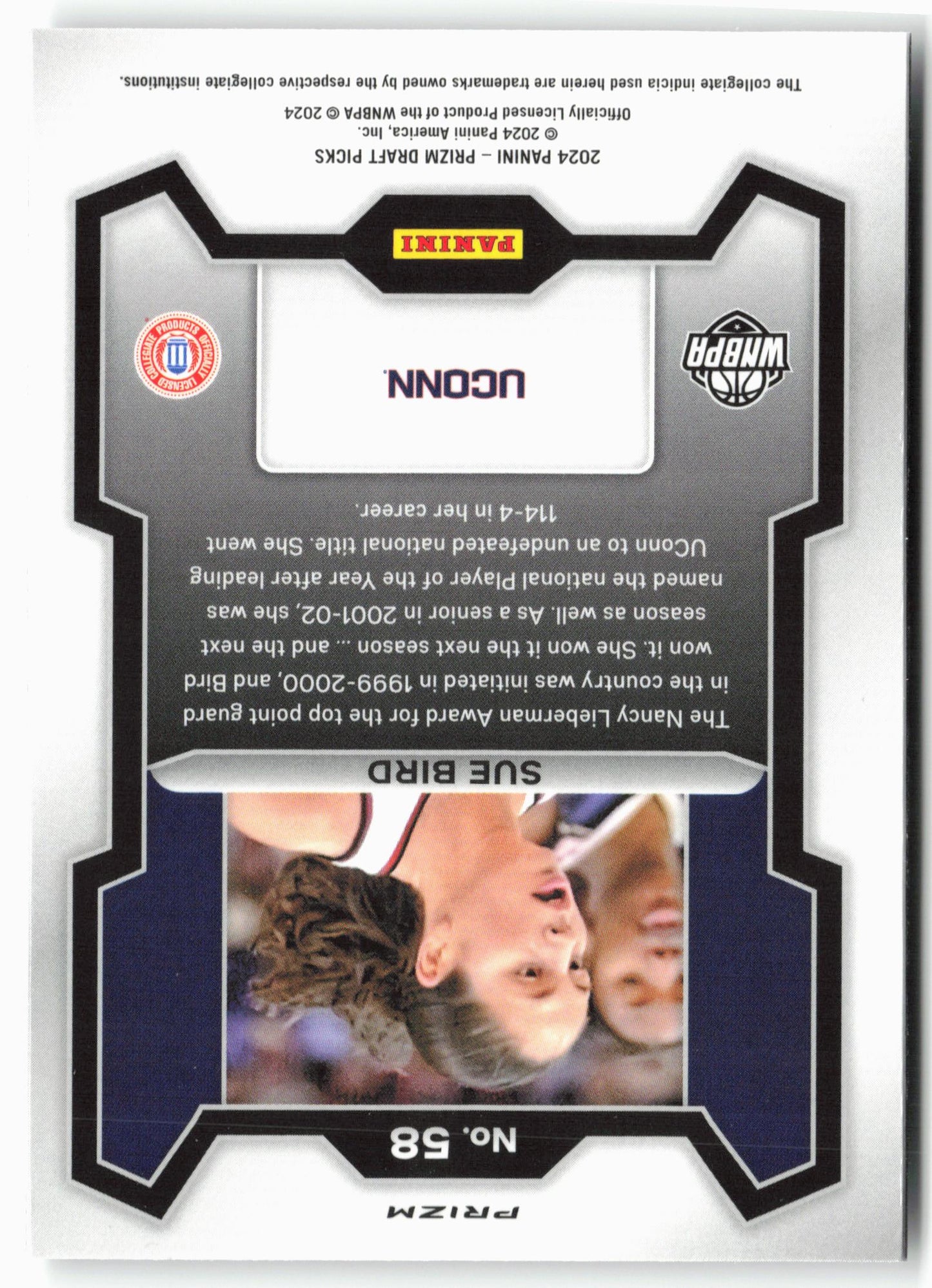 2024 Panini Prizm Draft Picks #58 Sue Bird Prizms Silver