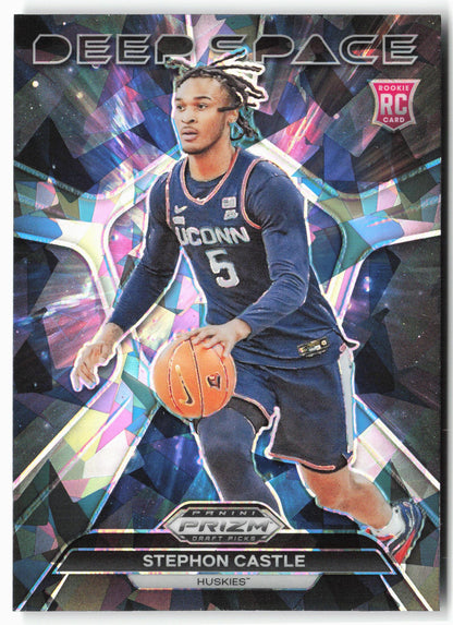 2024 Panini Prizm Draft Picks #15 Stephon Castle Deep Space Prizms Ice
