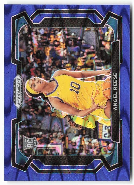 2024 Panini Prizm Draft Picks #38b Angel Reese Prizms Blue Seismic #/149