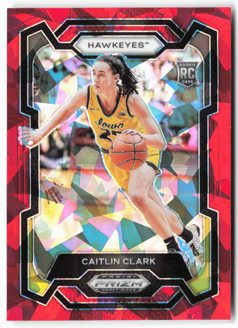 2024 Panini Prizm Draft Picks #57 Caitlin Clark Prizms Red Ice