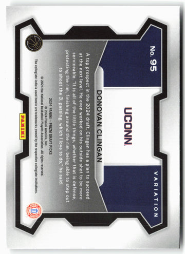 
2024 Panini Prizm Draft Picks #95b Donovan Clingan