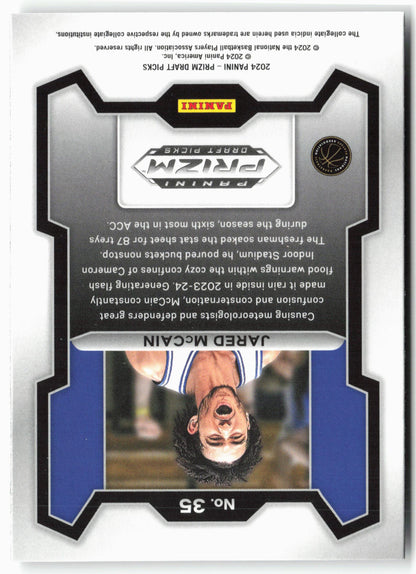 2024 Panini Prizm Draft Picks #35 Jared McCain