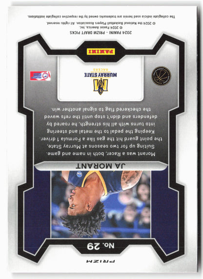 2024 Panini Prizm Draft Picks #29 Ja Morant Prizms Red Ice