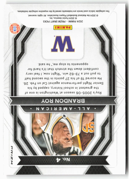 2024 Panini Prizm Draft Picks #4 Brandon Roy All-American Prizms Red Ice