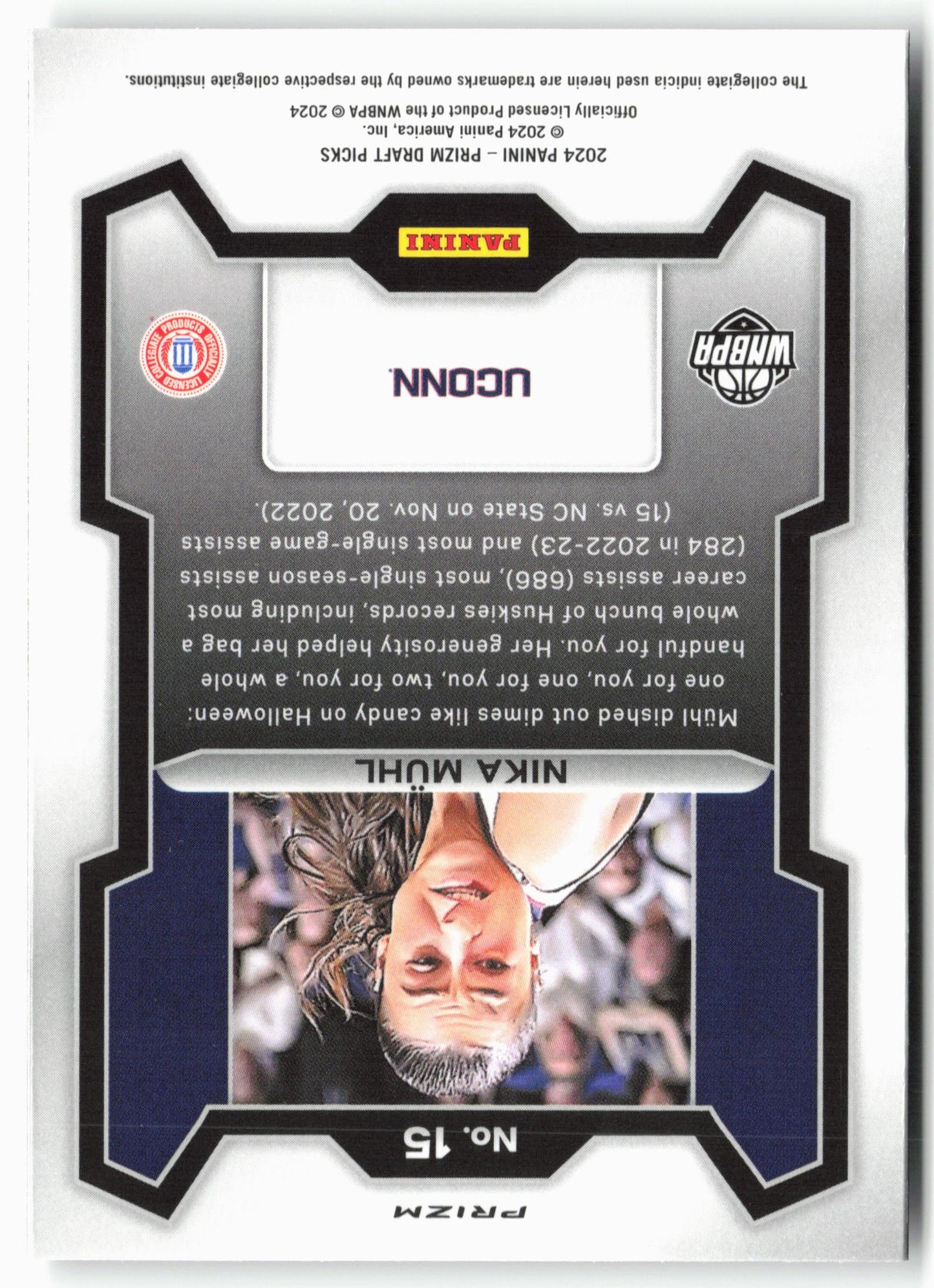 2024 Panini Prizm Draft Picks #15 Nika Mühl Prizms Silver