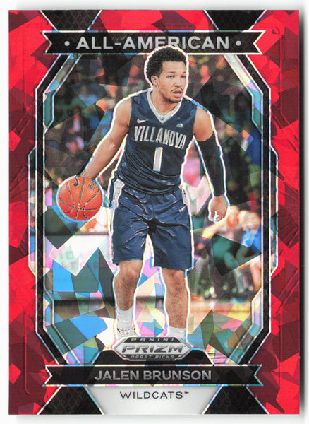 2024 Panini Prizm Draft Picks #7 Jalen Brunson All-American Prizms Red Ice