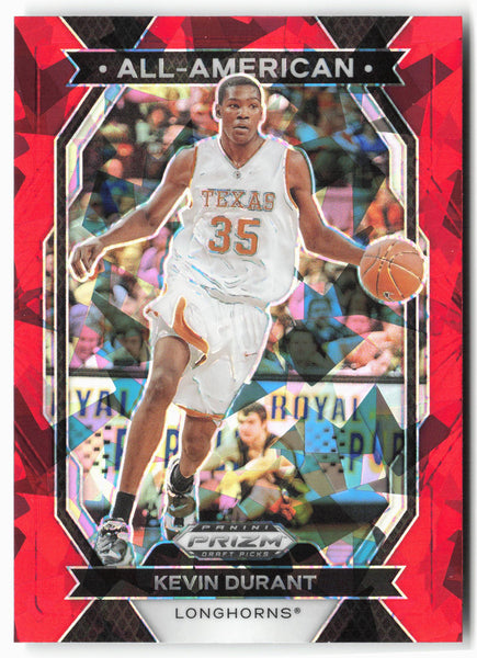 2024 Panini Prizm Draft Picks #5 Kevin Durant All-American Prizms Red Ice