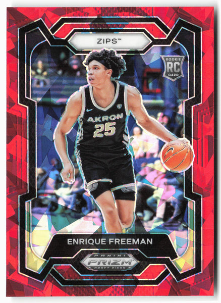 2024 Panini Prizm Draft Picks #72 Enrique Freeman Prizms Red Ice