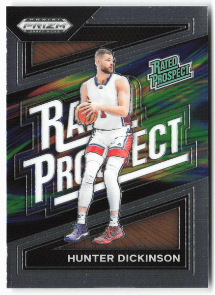 2024 Panini Prizm Draft Picks #5 Hunter Dickinson Rated Prospect