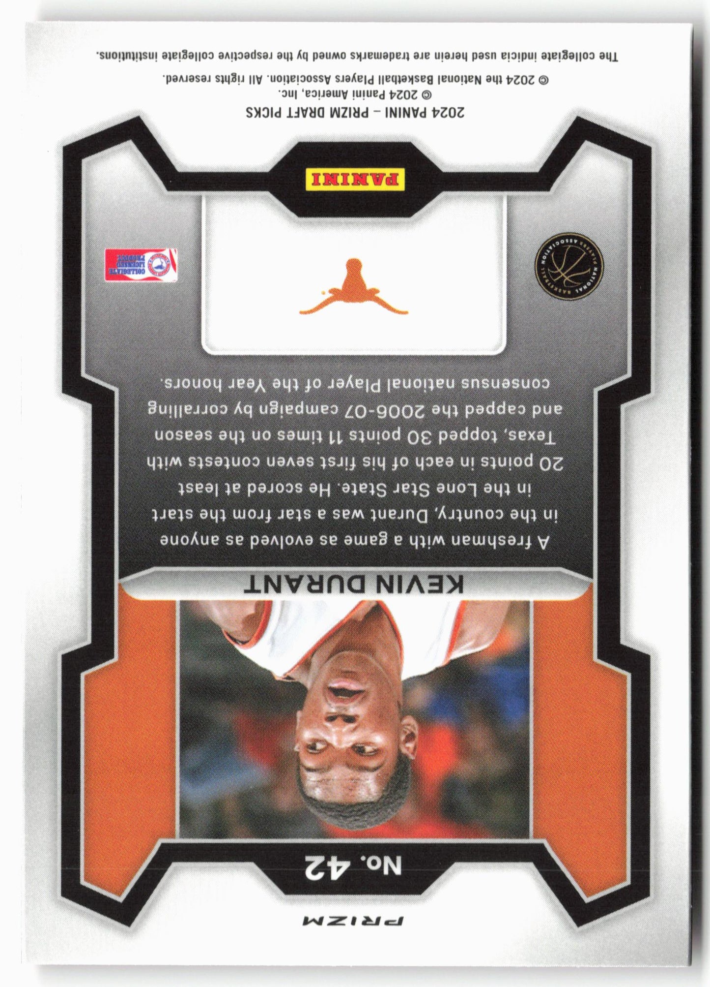 2024 Panini Prizm Draft Picks #42 Kevin Durant Prizms Red Ice