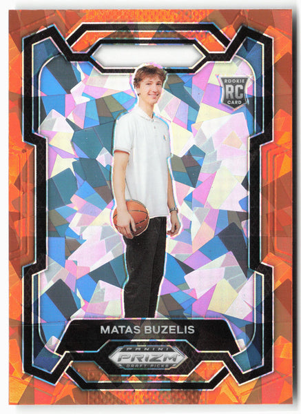 2024 Panini Prizm Draft Picks #67 Matas Buzelis Prizms Orange Ice