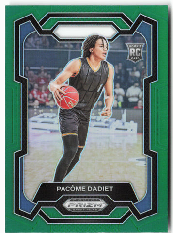 2024 Panini Prizm Draft Picks #81 Pacome Dadiet Prizms Green