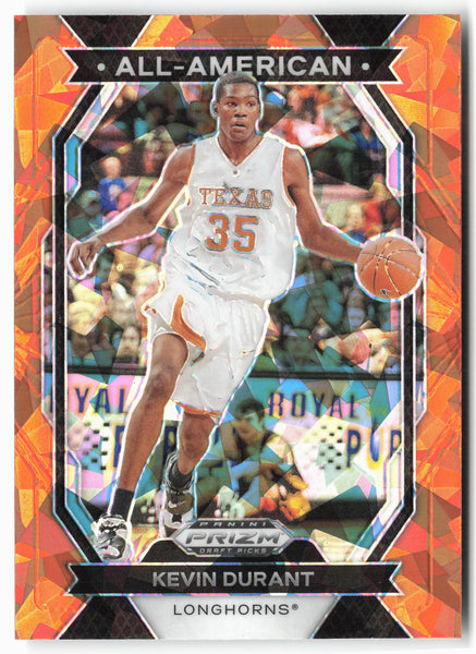 2024 Panini Prizm Draft Picks #5 Kevin Durant All-American Prizms Orange Ice